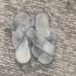 These Three Grey Slippers, Size 9 - Good Condition